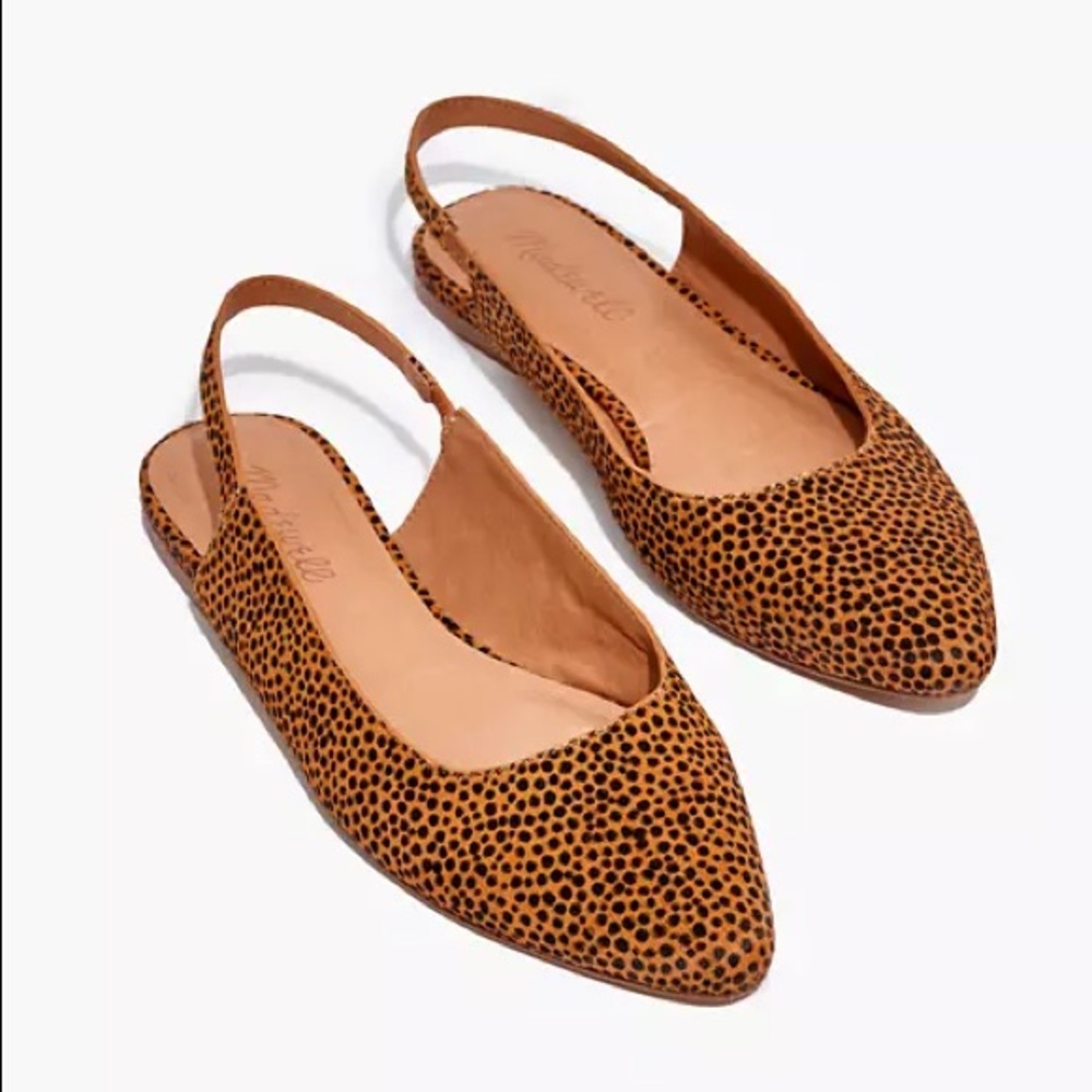 Margot Slingbacks in Spotted Calf Hair